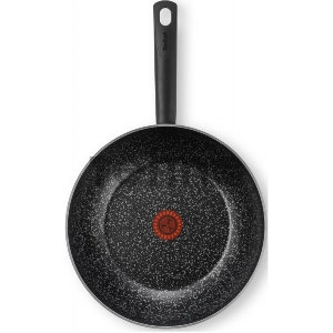 Сковорода ВОК (WOK) Tefal Granit 04192628 круглая 28см ручка несъемная (без крышки) черный (9100036469)