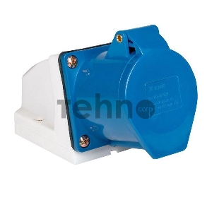 Розетка наруж. уст. 32А 220В 2P+РЕ IP44 (123) EKF ps-123-32-220 Розетка наруж. уст. 32А 220В 2P+РЕ IP44 (123) EKF ps-123-32-220
