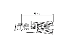 Зажим «крокодил» 30 А 75 мм в изоляторе REXANT