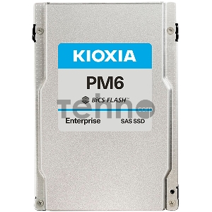 Твердотельный накопитель SSD KIOXIA Enterprise SSD 800GB 2,5 15mm (SFF), SAS 24Gbit/s, Write Intensive, R4150/W2700MB/s, IOPS(R4K) 595K/466K, MTTF 2,5M, 10 DWPD, TLC (BiCS Flash™), 5 years wty