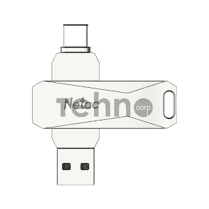 Флеш диск USB Drive Netac U782C dual USB3.0+TypeC 128GB, retail version