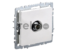 Розетка телевизионная оконечная TV СП Brite РТВ11-0-БрБ бел. IEK BR-A10-O-K01