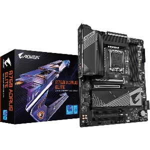 Материнская плата Gigabyte B760 AORUS ELITE Soc-1700 Intel B760 4xDDR5 ATX AC`97 8ch(7.1) 2.5Gg RAID+HDMI+DP