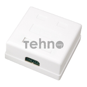 Розетка компьютерная 2-м ОП RJ45 CAT.5E бел. Rexant 03-0151