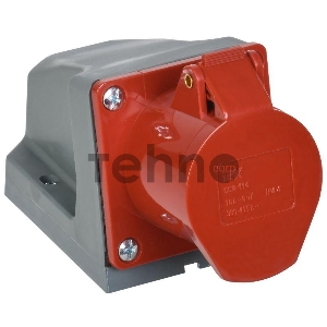 Розетка Iek PSR12-016-4 114 стационарная 3Р+РЕ 16А 380В IP44 ИЭК