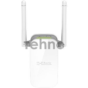 Повторитель беспроводного сигнала D-Link Wireless N300 Range Extender. 802.11b/g/n, 2.4 GHz band, Up to 300 Mbps for 802.11N wireless connection rate, Two external non-detachable 2 dBi antennas, One 10/100Base-Tx Fast Ethernet port, Operating mode: Access