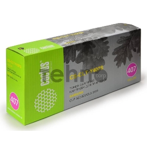 Тонер Картридж Cactus CS-CLT-Y407S желтый для Samsung CLP-325 CLX-3185 (1000стр.)