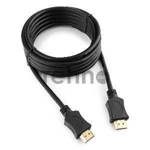 Кабель HDMI Gembird/Cablexpert, 3.0м, v1.4, 19M/19M, серия Lihgt, черный, позол.разъемы, экран (CC-HDMI4L-10)