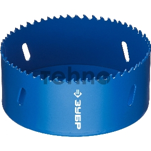 Коронка биметаллическая ЗУБР 29531-102_z01  ЭКСПЕРТ глубина сверления до 38мм d-102мм