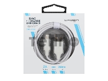 Кабель Crown USB - Lightning CMCU-3018L white