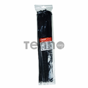 Хомут-стяжка кабельная нейлоновая REXANT 450 x4,8 мм, черная, упаковка 100 шт.