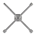 Ключ-крест баллонный REXANT 17х19х21 мм, под квадрат 1/2, усиленный, толщина 16 мм, фото 3