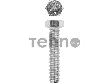 Болт ГОСТ 7798-70, M16 x 80 мм, 5 кг, кл. пр. 5.8, оцинкованный, ЗУБР