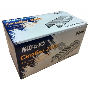 Скобы KW-trio 0246/20 24/6 для степлера упаковка 20шт