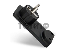 Вилка-невидимка электрич. с заземл. черн. 16А 250В UNIVersal 5565419