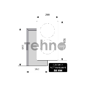 Индукционная варочная поверхность Lex EVI 320-2 BL черный