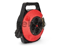 Удлинитель на катушке ExeGate EX286336RUS Master ECS-1-1B (4 евророзетки с заземлением, 10м, защита от детей, защита от перегрузки, 3х1,0мм2, 10А/2.2кВт)