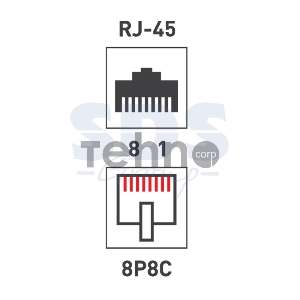 Розетка компьютерная 2-м ОП RJ45 CAT.5E бел. Rexant 03-0151