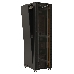 Шкаф напольный Hyperline TTB-4268-AS-RAL9004 19-дюймовый, 42U, 2055x 600х 800 мм (ВхШхГ), передняя стеклянная дверь со стальными перфорированными боковинами, задняя дверь сплошная, ручка с замком, фото 3