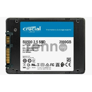 Жесткий диск SSD SATA2.5 2TB BX500 CT2000BX500SSD1 CRUCIAL