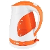 Чайник электрический BBK EK1700P 2200Вт, 1,7литра, пластик, дисковый нагр. элемент, LED подсветка,белый/оранжевый, фото 3