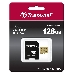 Флеш карта microSD 128GB Transcend microSDXC Ultimate UHS-I U3, V30, (SD адаптер), MLC, фото 6