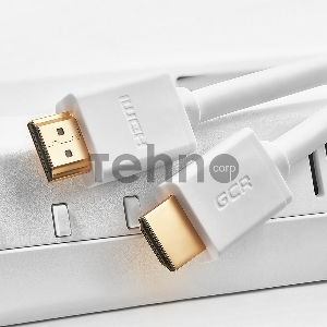Кабель Greenconnect Кабель 1.5m v2.0 HDMI M/M белый, OD7.3mm, 28/28 AWG, позолоченные контакты, Ethernet 18.0 Гбит/с, 3D, 4K, тройной экран (GCR-HM761-1.5m)