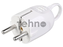 Вилка угловая ВПу12-01-Ст разборная с заземл. с кольцом 16А бел. ИЭК EVP12-16-01-K01