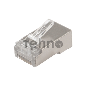 Rexant Разъем сетевой LAN на кабель, штекер 8Р8С (Rj-45), под обжим, в экране, (10шт.)