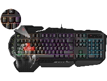 Клавиатура A4Tech Bloody B320N черный USB Multimedia for gamer LED (подставка для запястий) (B320N)