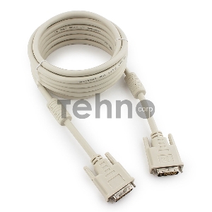 Кабель Кабель DVI-D dual link Gembird, 4.5м, 25M/25M, экран, феррит.кольца, пакет CC-DVI2-15