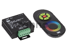 Контроллер с ПДУ радио RGB 3 канала 12В 4А 144Вт черный