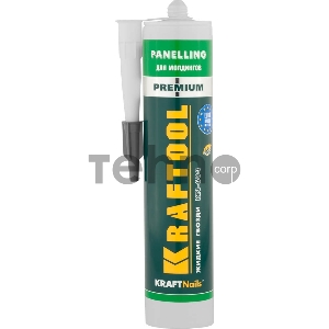 Клей монтажный KRAFTOOL KraftNails Premium KN-604, для молдингов, панелей и керамики, без растворителей, 310мл