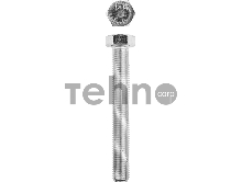 Болт ГОСТ 7798-70, M16 x 120 мм, 5 кг, кл. пр. 5.8, оцинкованный, ЗУБР