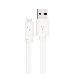 Кабель USB 2.0 hoco X5 бамбук, AM/Lightning M, белый, 1м, фото 2