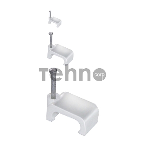 Скоба Iek USK21-05-020 5мм плоская пластиковая (20шт) ИЭК Скоба Iek USK21-05-020 5мм плоская пластиковая (20шт) ИЭК