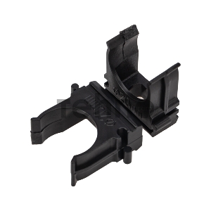 Крепеж-клипса для трубы ø 20 мм черная (10 шт./уп.) REXANT