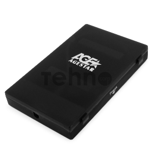 Контейнер для HDD AgeStar Внешний корпус 2.5 SATA HDD/SSD AgeStar SUBCP1 (BLACK) USB2.0, пластик, черный, безвинтовая конструкция 10610
