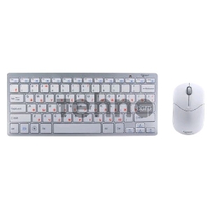 Клавиатура+мышь Gembird KBS-7001-RU {Wireless, ноутбучн. механизм клавиш 2.4ГГц/10м, мини-приемник- USB}