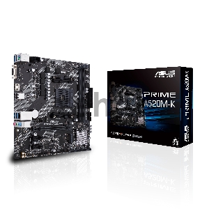 Материнская плата ASUS PRIME A520M-K AM4,A520,DDR4,M.2,HDMI,MB