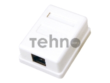 Розетка компьютерная 1-м ОП RJ45 CAT 5E бел. REXANT 03-0121