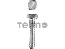 Болт ГОСТ 7798-70, M20 x 90 мм, 5 кг, кл. пр. 5.8, оцинкованный, ЗУБР