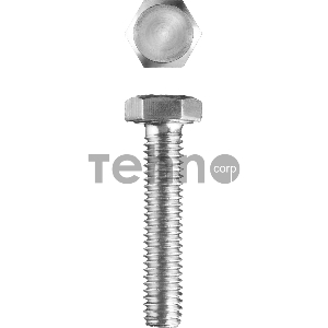 Болт ГОСТ 7798-70, M20 x 90 мм, 5 кг, кл. пр. 5.8, оцинкованный, ЗУБР