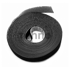 Лента (липучка) Hyperline WASNR-5x25-BK в рулоне, ширина 25 мм, длина 5 м, черная