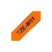 Наклейка ламинированная TZ-EB51 (24 мм черн/оранжевая флюоресцентная лента), фото 3