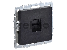 Роз. комп. IEK BRITE RJ45 кат.5E РК10-БрЧ черн.