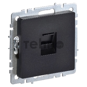 Роз. комп. IEK BRITE RJ45 кат.5E РК10-БрЧ черн.