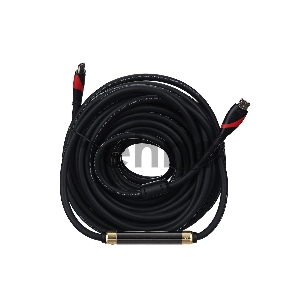 Кабель HDMI 19M/M ver. 2.0, 2 фильтра, с усилителем , 20m VCOM <CG525D-R-20.0>