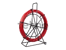 Протяжка кабельная (УЗК в тележке), стеклопруток d=11,0 мм, 50 м красная