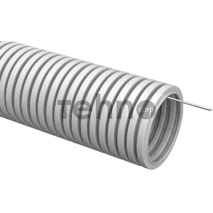 Труба гофрированная ПВХ d20мм с зондом сер. (уп.10м) ИЭК CTG20-20-K41-010I